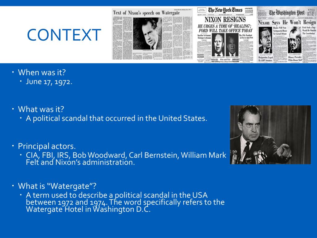 PPT WATERGATE SCANDAL ethical dilemma PowerPoint Presentation, free