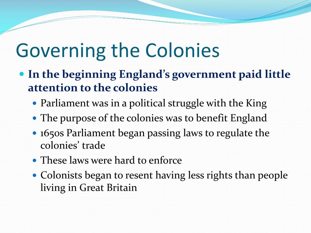 PPT The American Colonies and Their Government Chapter 4 PowerPoint