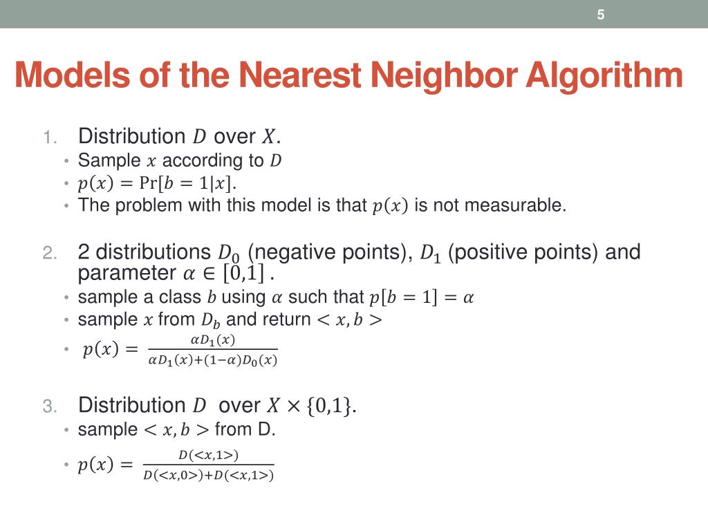 PPT Nearest Neighbors Algorithm PowerPoint Presentation, free