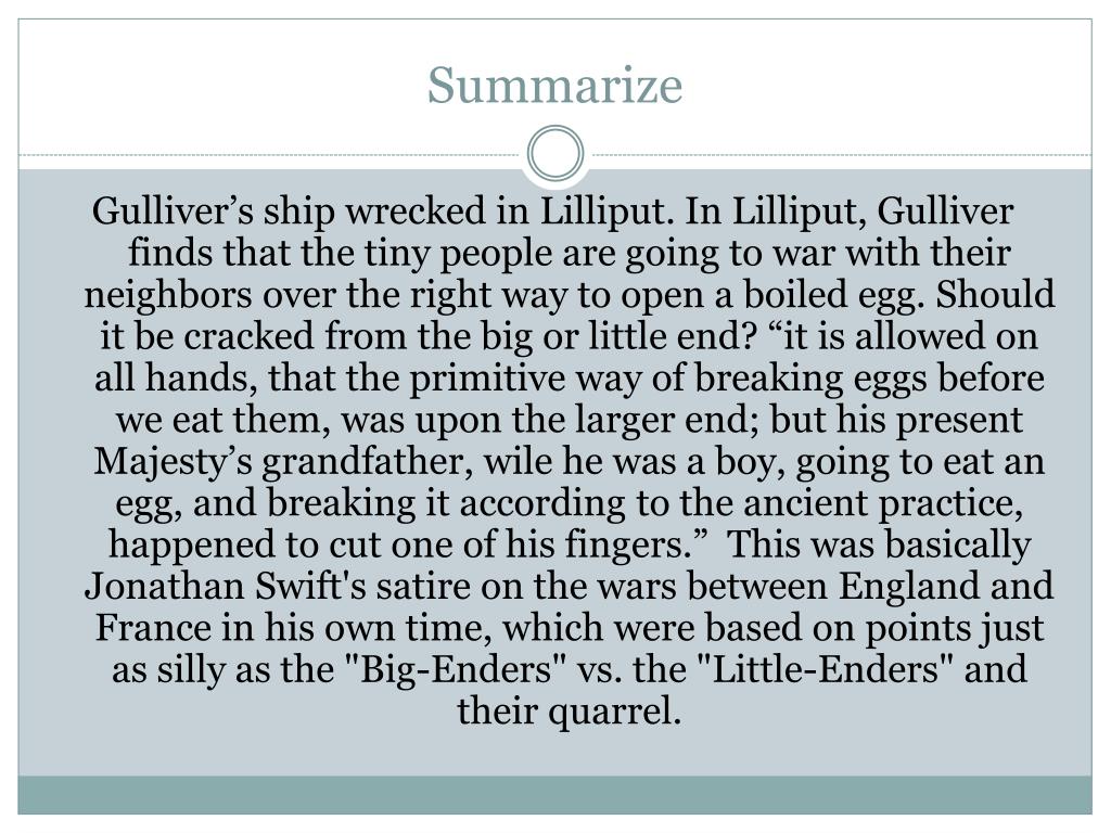 PPT Satire Gulliver’s Travels Part I PowerPoint Presentation, free