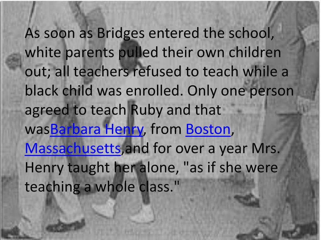 PPT Ruby Bridges PowerPoint Presentation, free download ID2643828
