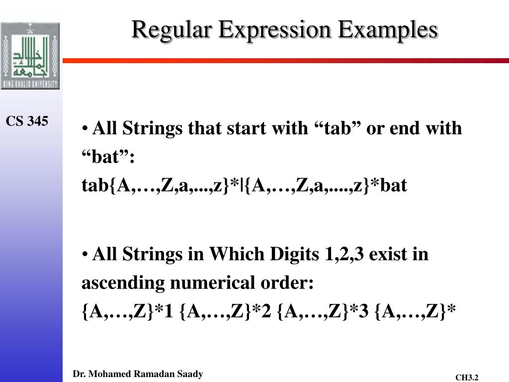 PPT Algebraic Properties of Regular Expressions PowerPoint