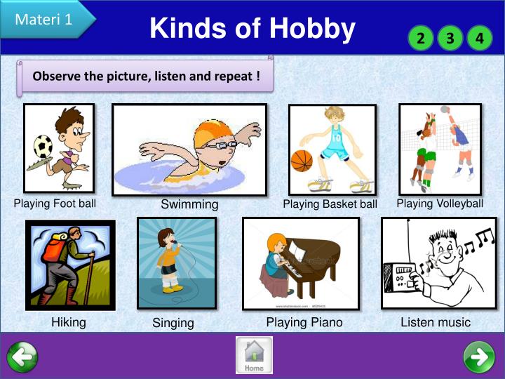 PPT Seri Belajar Bahasa inggris Pertemuan VII Hobbies PowerPoint Presentation ID2644737