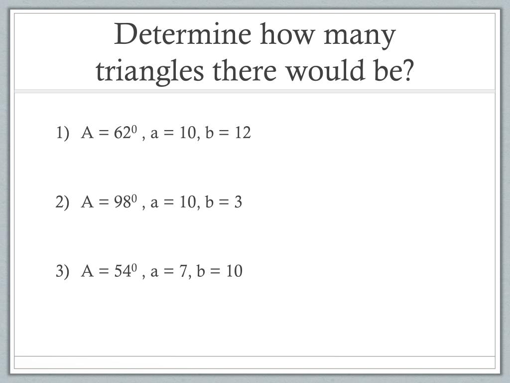 PPT 6.1 Law of Sines PowerPoint Presentation, free download ID2645504
