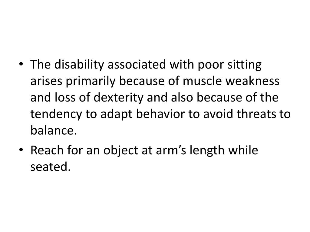PPT Sitting balance and tolerance PowerPoint Presentation, free