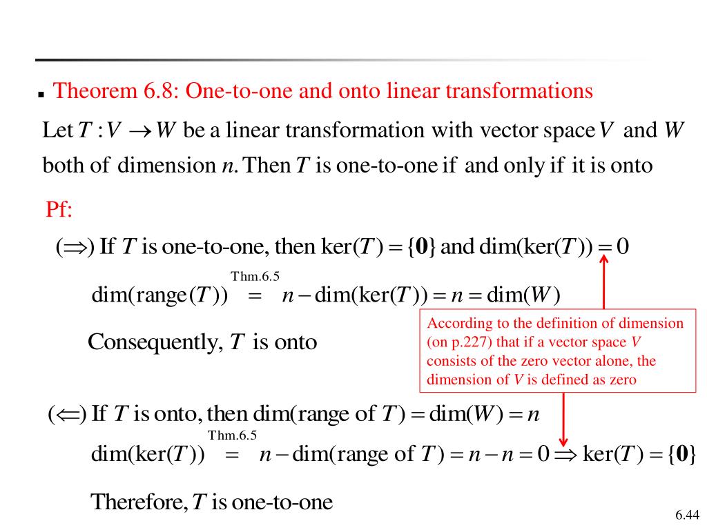 PPT Chapter 6 Linear Transformations PowerPoint