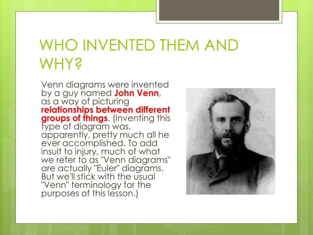 Who Discovered The Venn Diagram - Photos Cantik