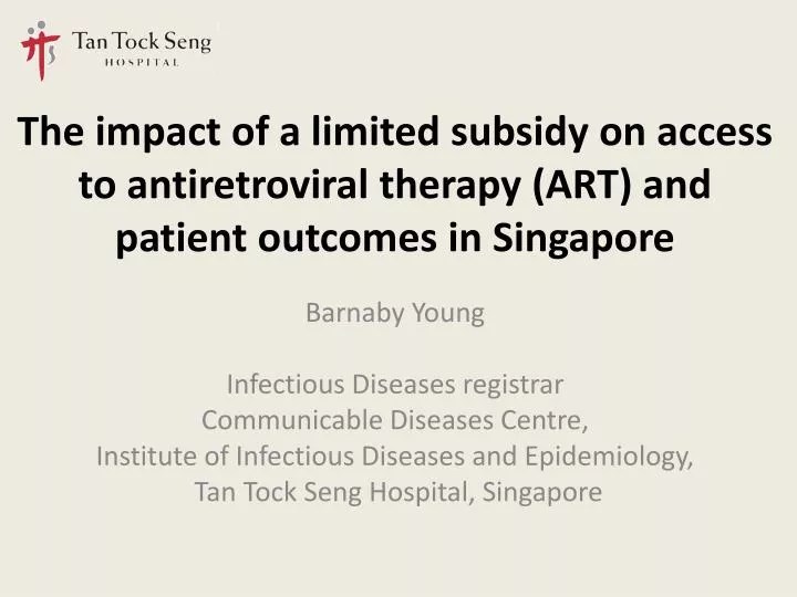 PPT Barnaby Young Infectious Diseases registrar Communicable Diseases