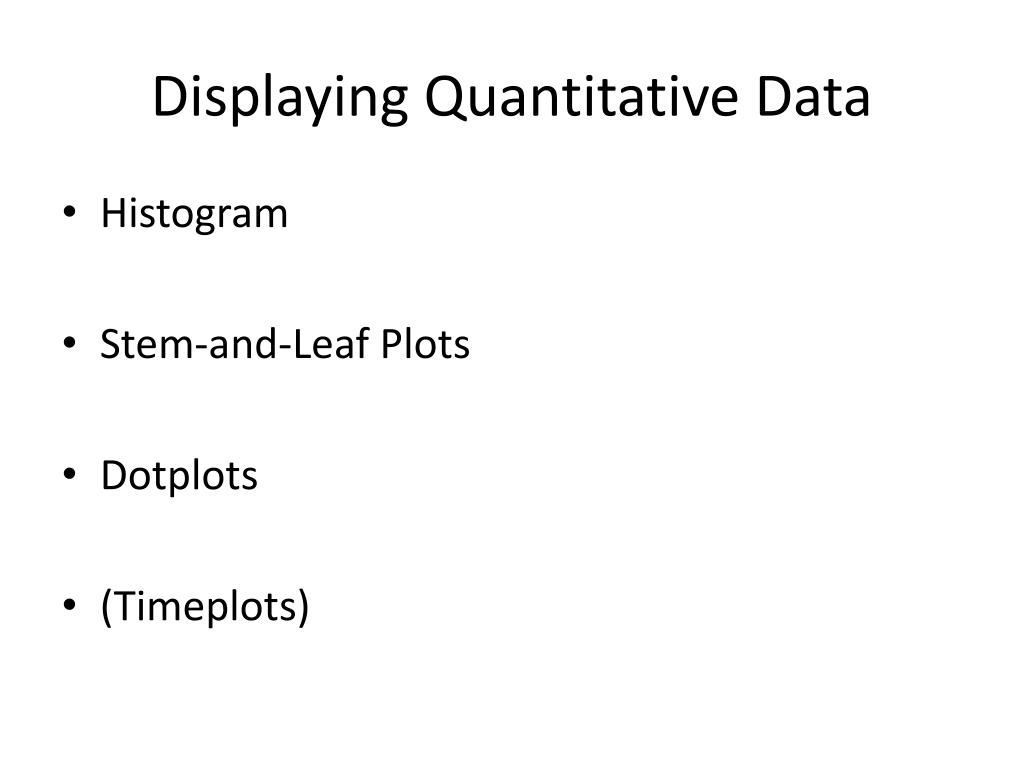 PPT Displaying Quantitative Data Graphically and Describing It