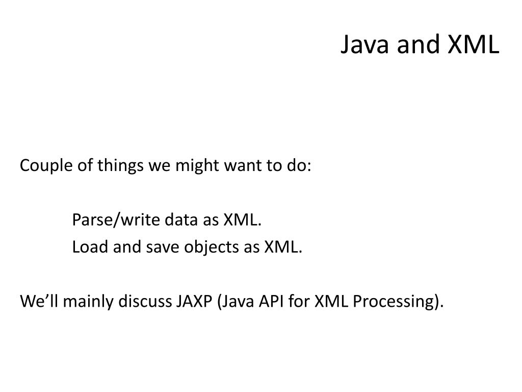 PPT XML Java PowerPoint Presentation, free download ID2651558