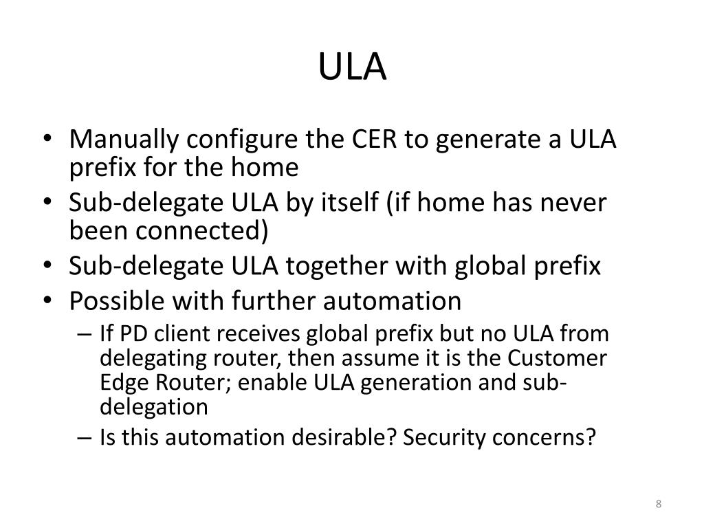 PPT Hierarchical Prefix Delegation in Basic Home Networks PowerPoint