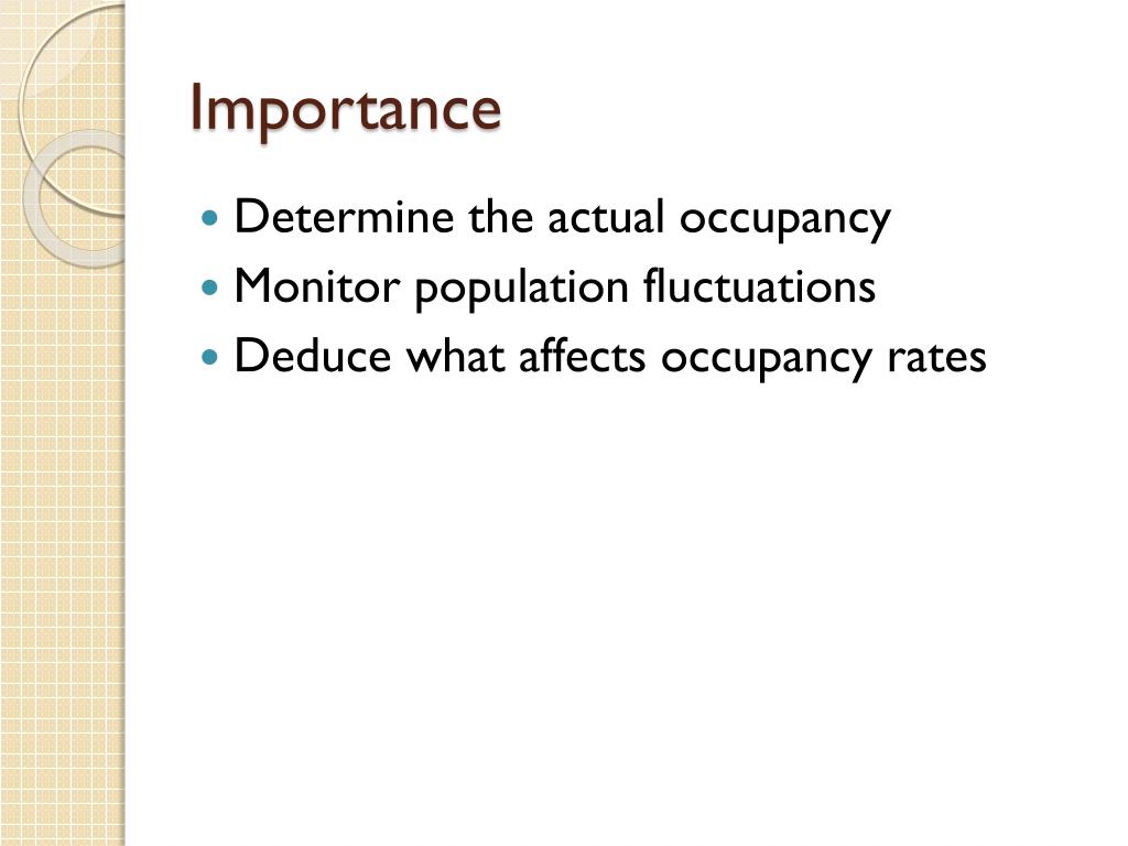 PPT Occupancy Modeling Interactions PowerPoint Presentation, free
