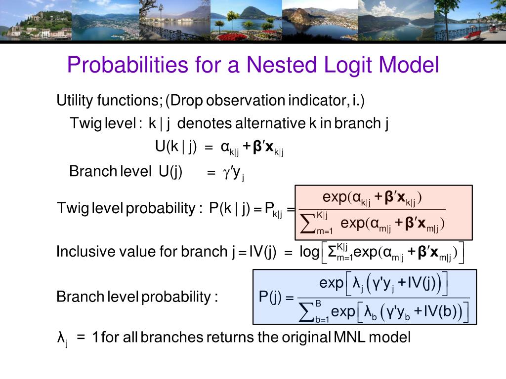 PPT 11. Nested Logit Models PowerPoint Presentation, free download