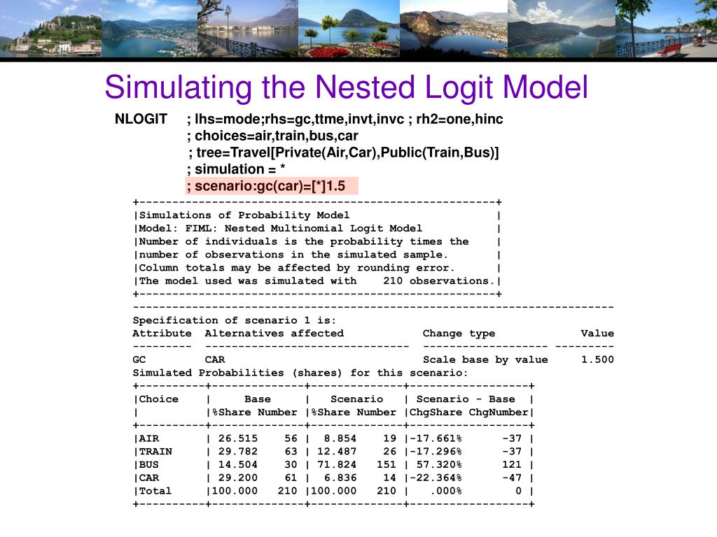 PPT 11. Nested Logit Models PowerPoint Presentation, free download