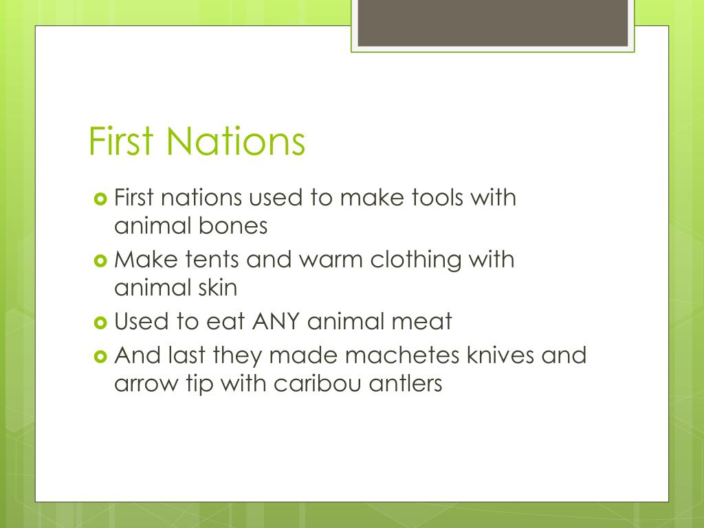 PPT The First Nations PowerPoint Presentation, free download ID2658853