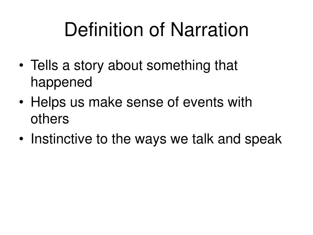 PPT Narration and Description Presentation PowerPoint Presentation