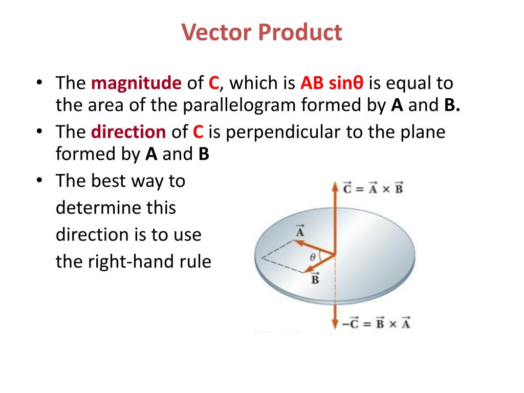 PPT 10.4 Cross product a vector orthogonal to two given vectors