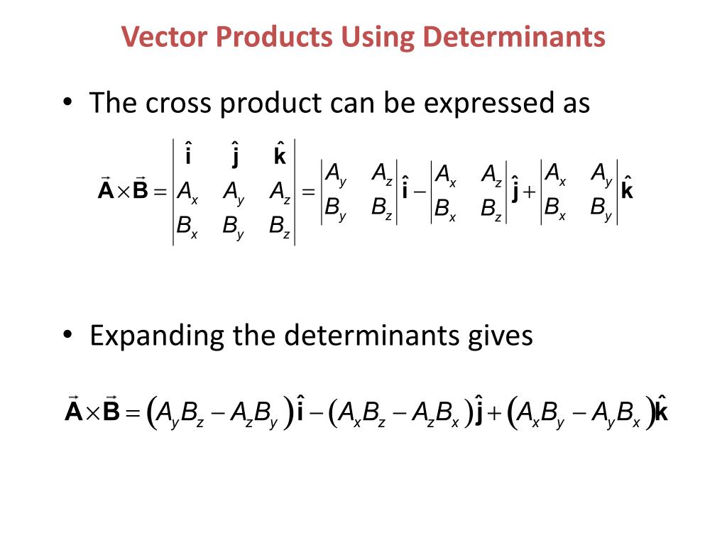 PPT 10.4 Cross product a vector orthogonal to two given vectors