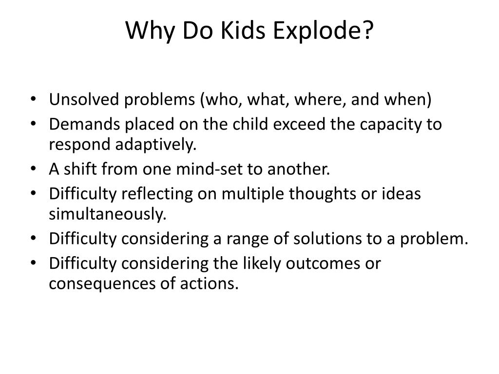 PPT The Explosive Child By Ross W. Greene, Ph.D PowerPoint