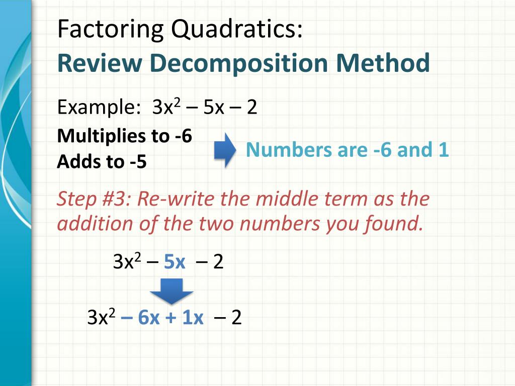 PPT Factoring Part 3 PowerPoint Presentation, free download ID2666523