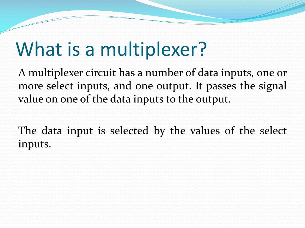 PPT Multiplexers PowerPoint Presentation, free download ID2666730