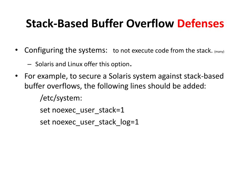 PPT StackBased Buffer Overflows PowerPoint Presentation, free