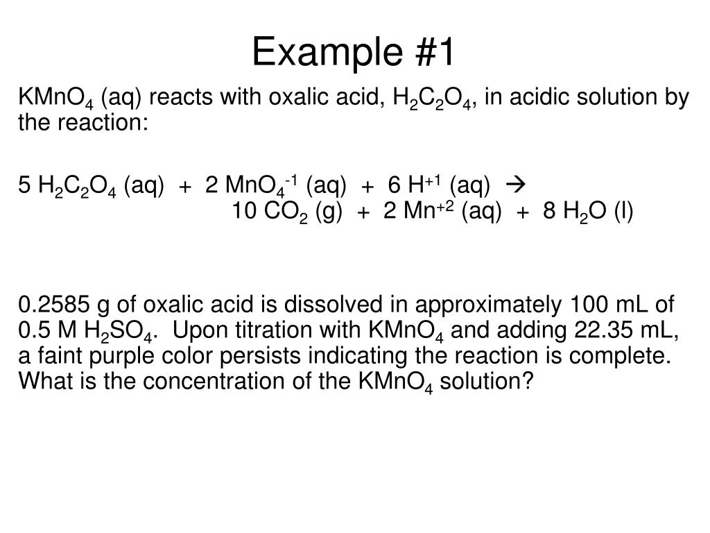 PPT REDOX TITRATIONS PowerPoint Presentation, free download ID2670469
