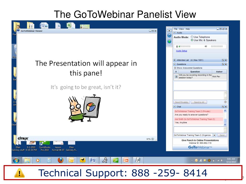 PPT The GoToWebinar Panelist View PowerPoint Presentation, free