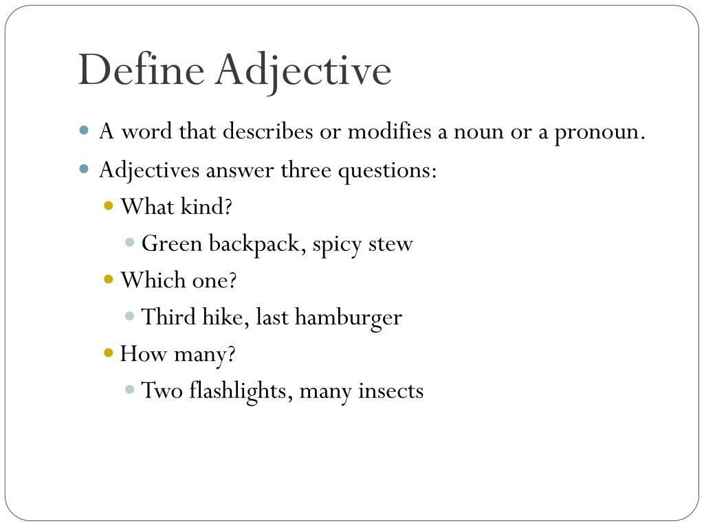 PPT Adverbs & Adjectives PowerPoint Presentation, free download ID