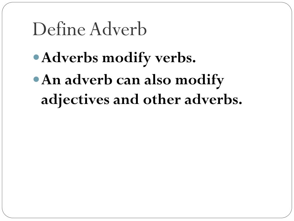 PPT Adverbs & Adjectives PowerPoint Presentation, free download ID