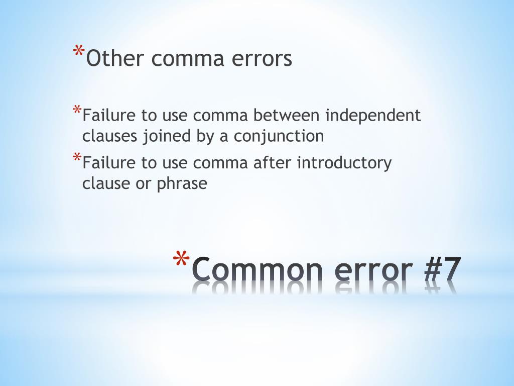PPT Common Errors PowerPoint Presentation, free download ID2678416
