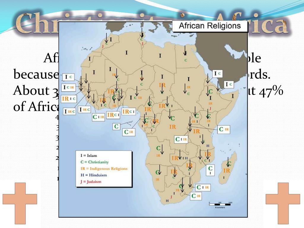 Christianity Map Of Africa PPT Christianity In Africa PowerPoint Presentation, free download