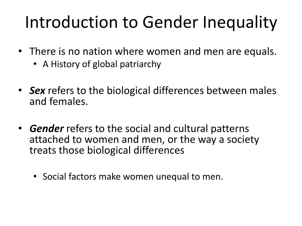 PPT Gender Inequality PowerPoint Presentation, free download ID2679072
