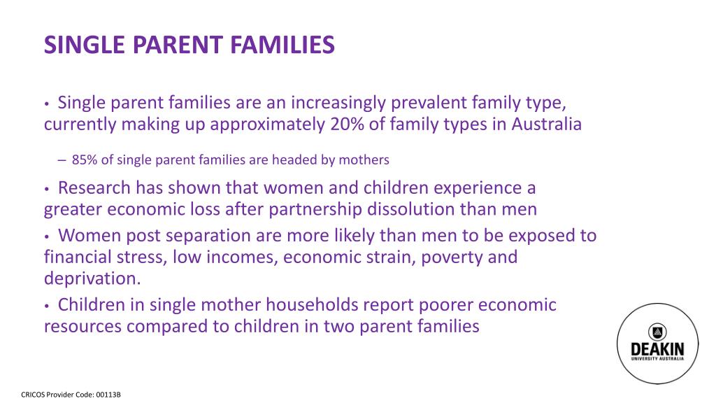 PPT Single parent families PowerPoint Presentation, free download