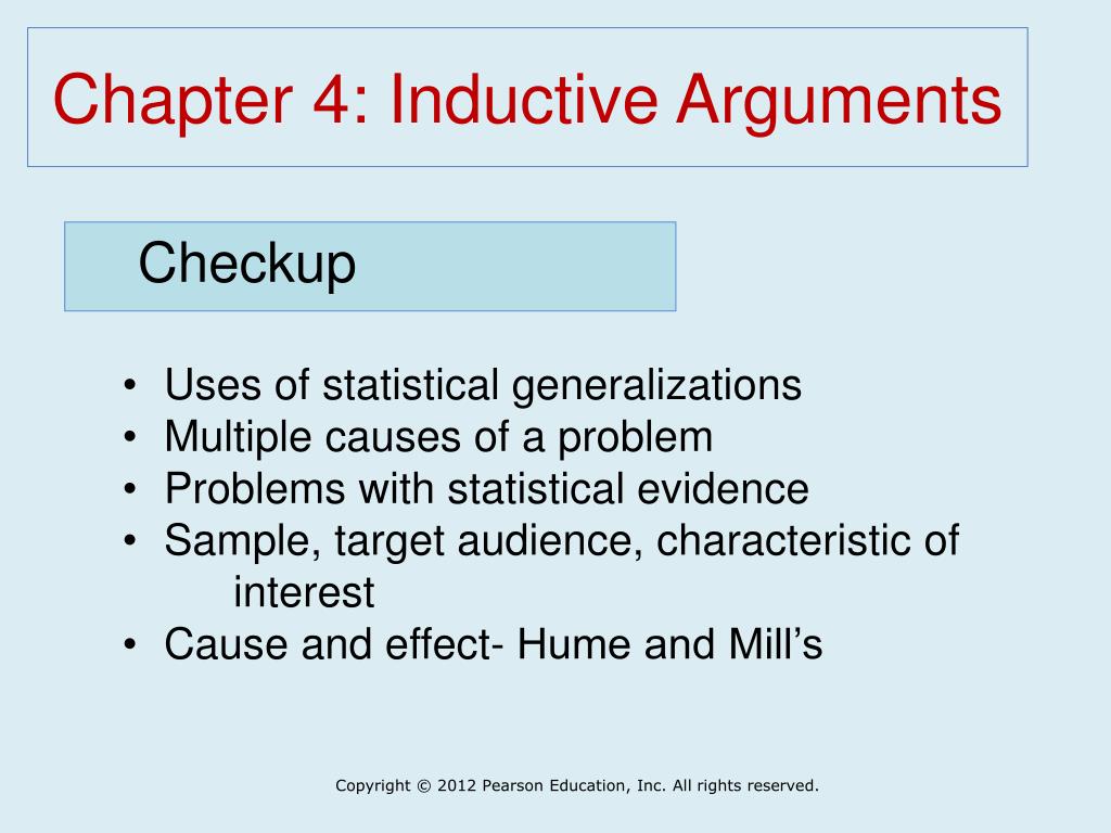 PPT Chapter 4 Inductive Arguments PowerPoint Presentation, free