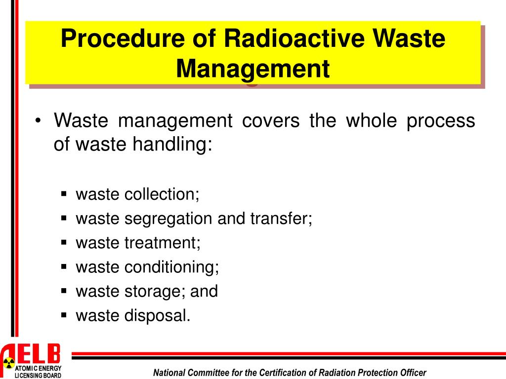 PPT RADIOACTIVE WASTE MANAGEMENT PowerPoint Presentation, free