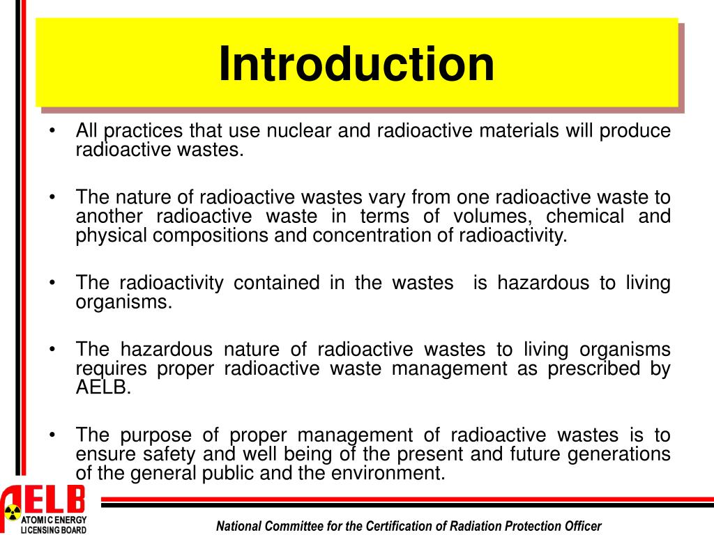 PPT RADIOACTIVE WASTE MANAGEMENT PowerPoint Presentation, free