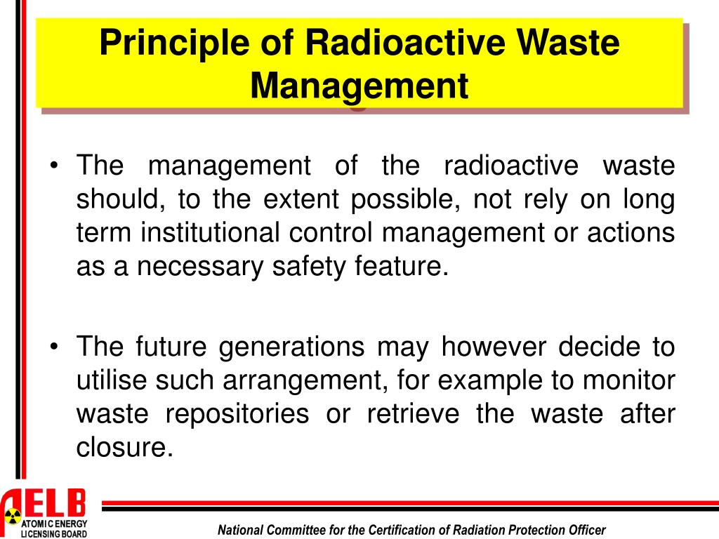 PPT RADIOACTIVE WASTE MANAGEMENT PowerPoint Presentation, free