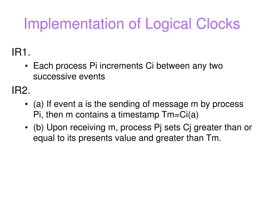 PPT Ordering of Events in Distributed Systems PowerPoint Presentation