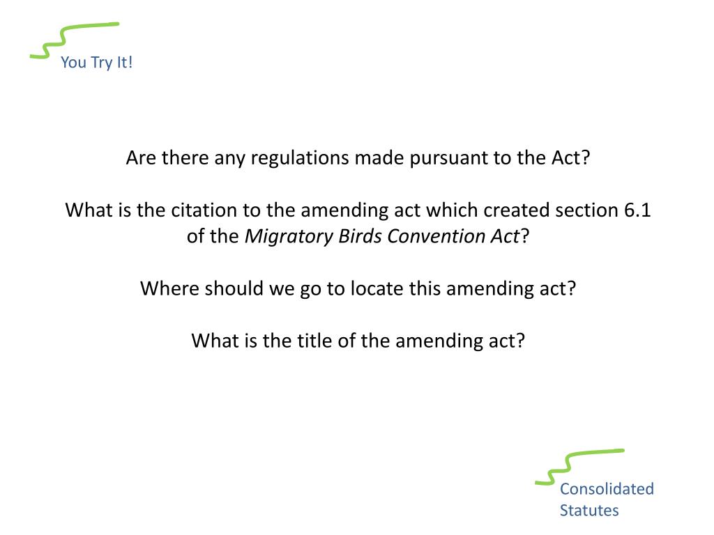 PPT Statutes Online Part Two by Demers BA LLB MLIS PowerPoint Presentation ID2683390