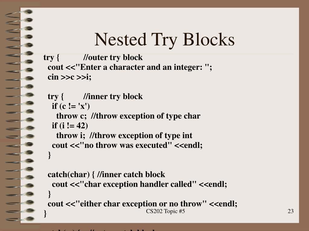 PPT Advanced C++ Exception Handling PowerPoint Presentation, free download ID2683522