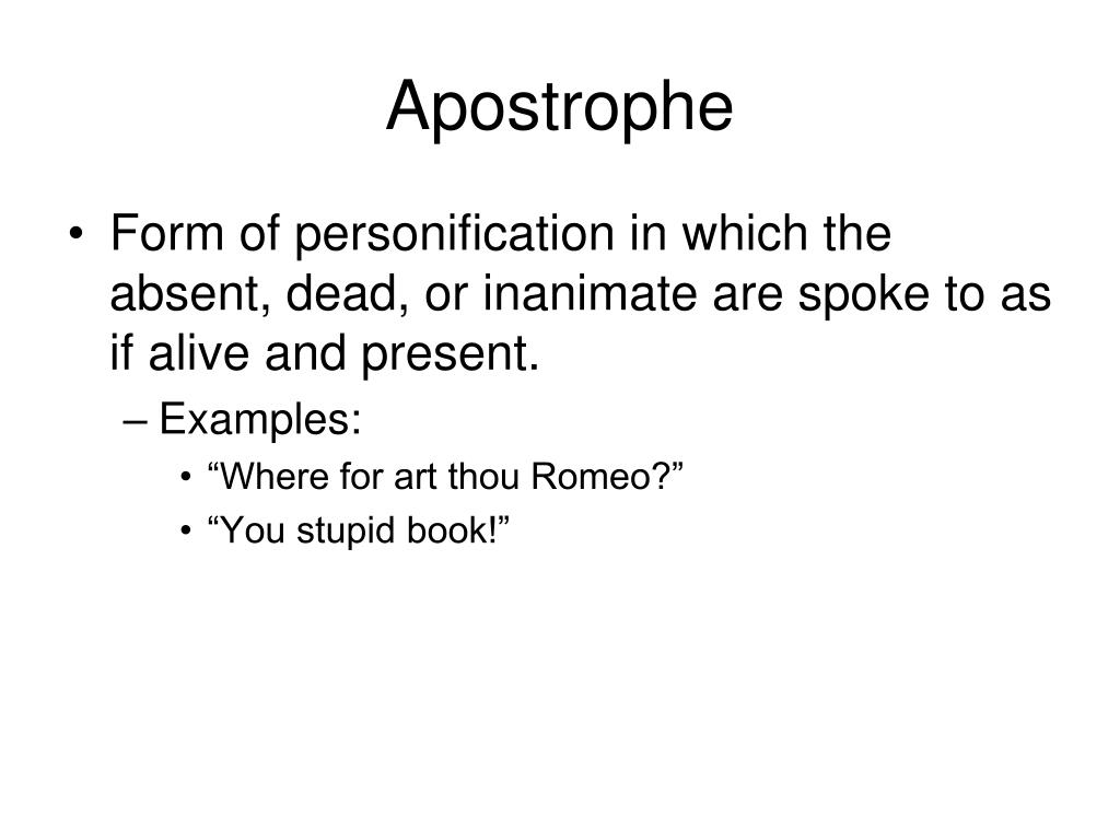 What do apostrophes mean