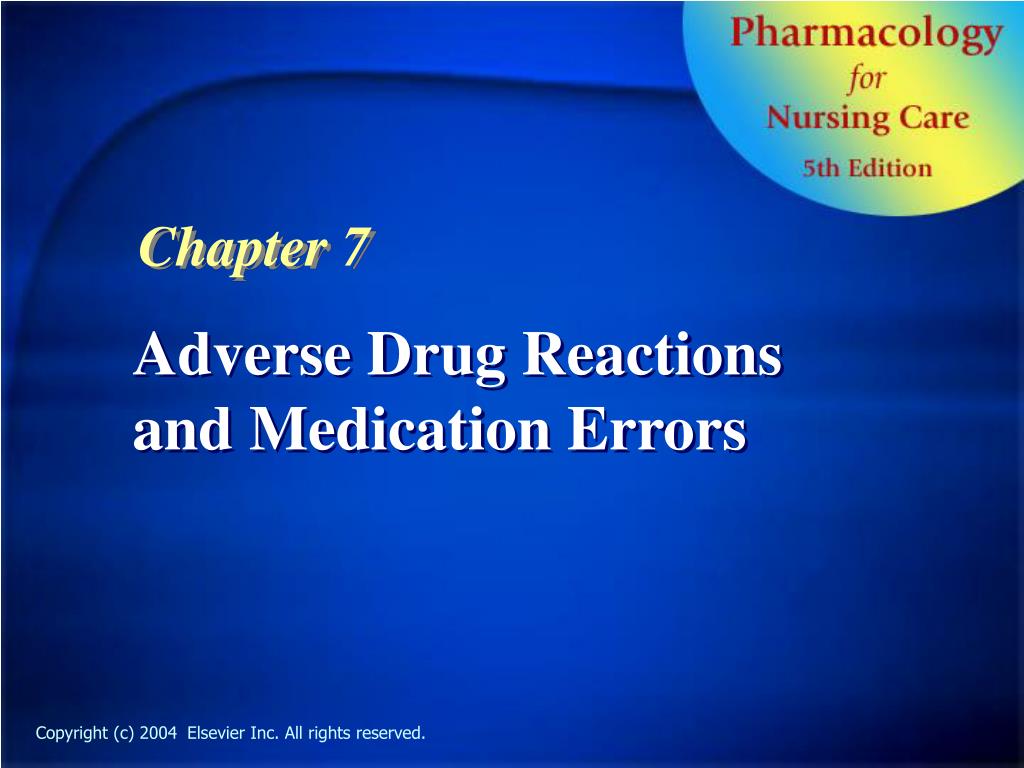 PPT Adverse Drug Reactions and Medication Errors PowerPoint