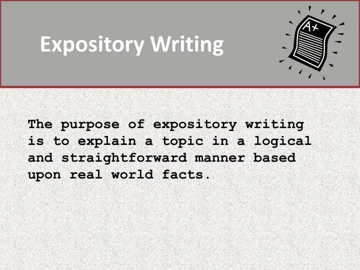 PPT Expository Writing PowerPoint Presentation, free download ID