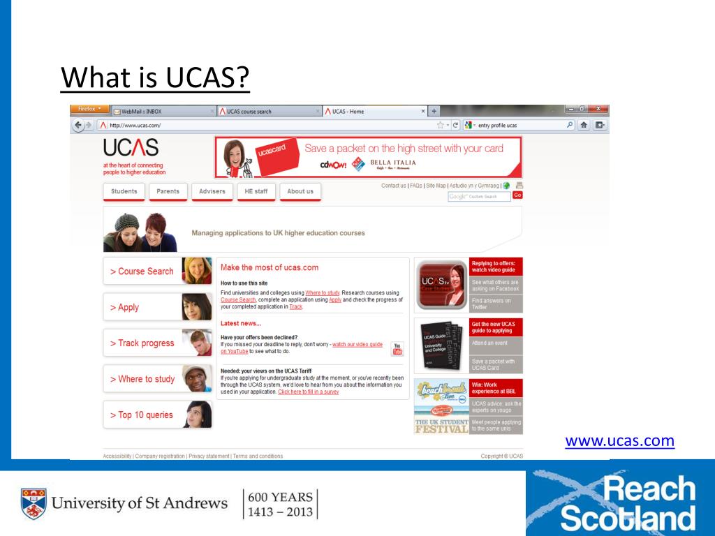 PPT Applying Through UCAS PowerPoint Presentation ID2689026