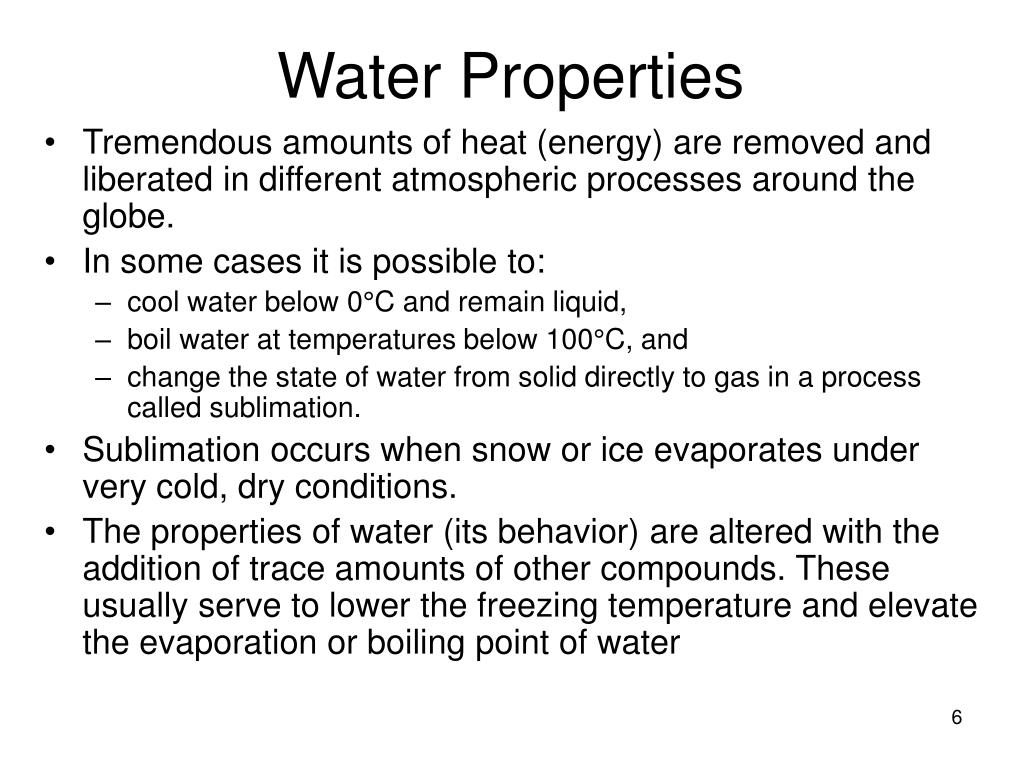 PPT THE PHYSICAL PROPERTIES OF WATER PowerPoint Presentation, free