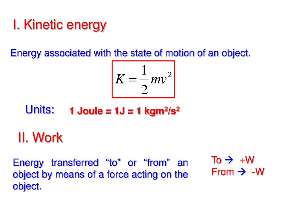 PPT Energy and Work PowerPoint Presentation, free download