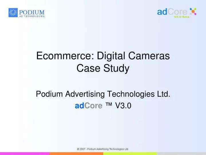 PPT Digital Cameras Case Study PowerPoint Presentation