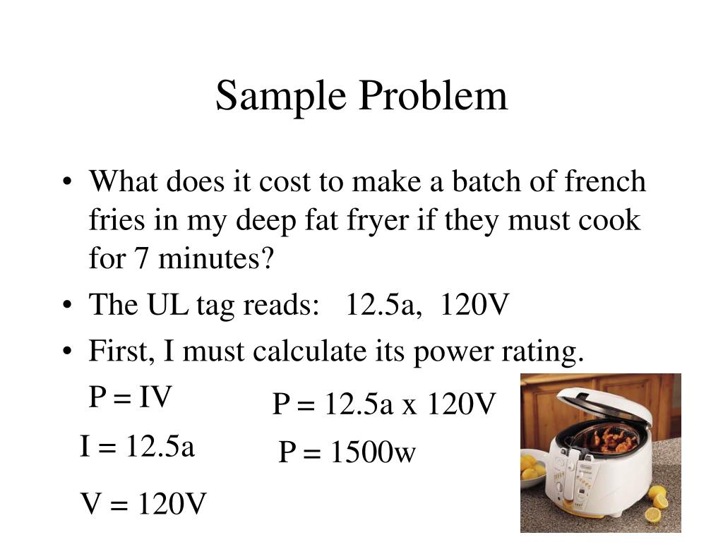 PPT Calculating Cost to Run Electrical Appliances PowerPoint
