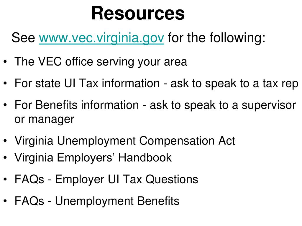 PPT VIRGINIA EMPLOYMENT COMMISSION PowerPoint Presentation, free